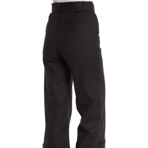 FRAME High Waisted Black Belted Cropped Pants - Picture 5 of 6